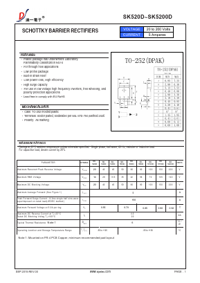 SK5200 Datasheet PDF DIYI Electronic Technology Co., Ltd.