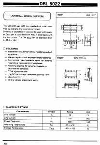 DBL5022 Datasheet PDF Daewoo Semiconductor