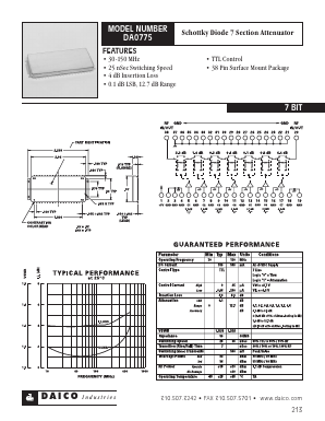 DA0775 Datasheet PDF DAICO Industries
