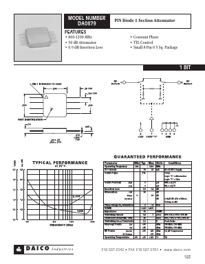 DAO879 Datasheet PDF DAICO Industries