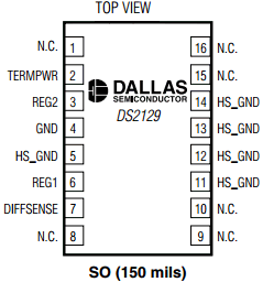 DS2129 Datasheet PDF Dallas Semiconductor -> Maxim Integrated