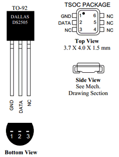 DS2505T Datasheet PDF Dallas Semiconductor -> Maxim Integrated