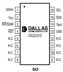 DS3231 Datasheet PDF Dallas Semiconductor -> Maxim Integrated