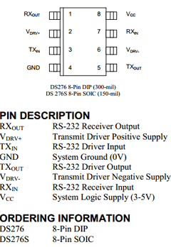 DS276 Datasheet PDF Dallas Semiconductor -> Maxim Integrated