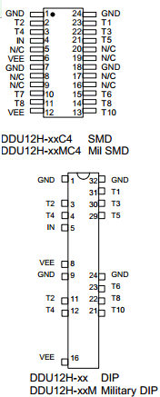 DDU12H-200MC4 Datasheet PDF Data Delay Devices