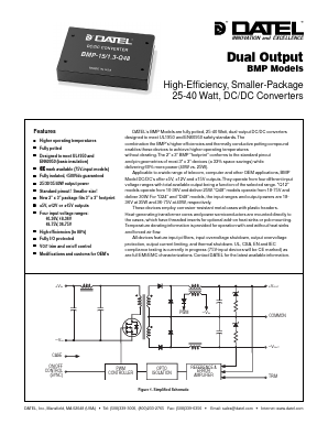 BMP-12/1.65-Q48 Datasheet PDF  DATEL Data Acquisition products 