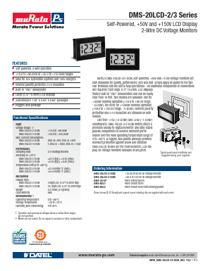 DMS-20LCD-3-DCM Datasheet PDF  DATEL Data Acquisition products 