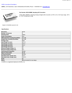 ADS-935MM Datasheet PDF  DATEL Data Acquisition products 