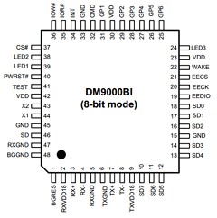 DM9000BIEP Datasheet PDF Davicom Semiconductor, Inc.