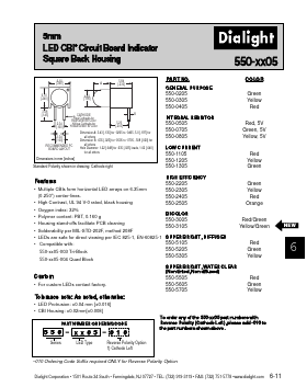 550-5505F Datasheet PDF Dialight Corporation