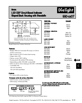 550-5507 Datasheet PDF Dialight Corporation