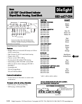 550-XX07-004 Datasheet PDF Dialight Corporation
