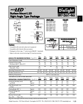 597-2111-407 Datasheet PDF Dialight Corporation