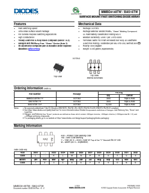 MMBD4148TW Datasheet PDF Diodes Incorporated.