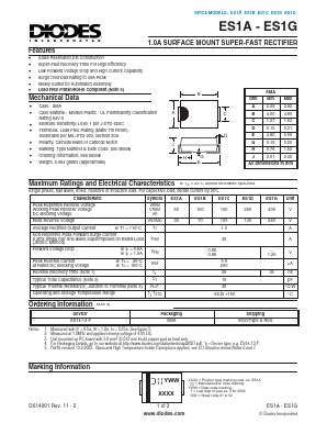 ES1A-13-F Datasheet PDF Diodes Incorporated.