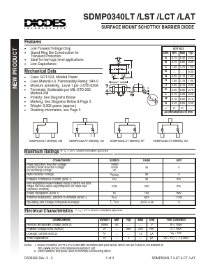 SDMP0340LT-7 Datasheet PDF Diodes Incorporated.