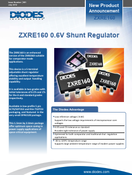 ZXRE160 Datasheet PDF Diodes Incorporated.