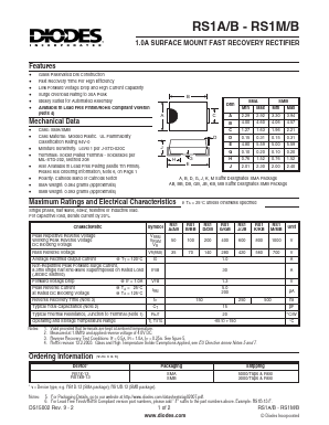 RS1B-13 Datasheet PDF Diodes Incorporated.