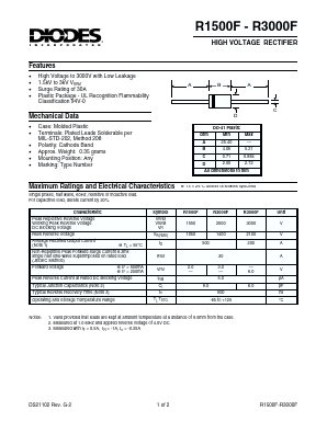 R3000F Datasheet PDF Diodes Incorporated.