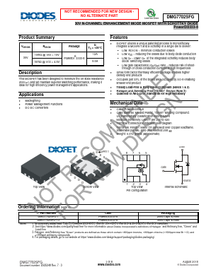 DMG7702SFG Datasheet PDF Diodes Incorporated.