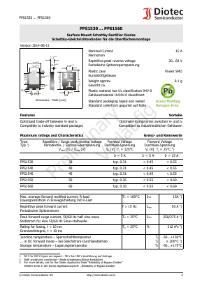 PPS1530 Datasheet PDF Diotec Semiconductor Germany 