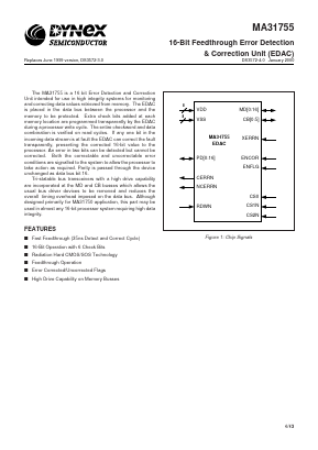 MAS31755FE Datasheet PDF Dynex Semiconductor