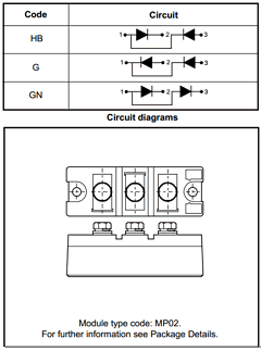 MP02XX130 Datasheet PDF Dynex Semiconductor