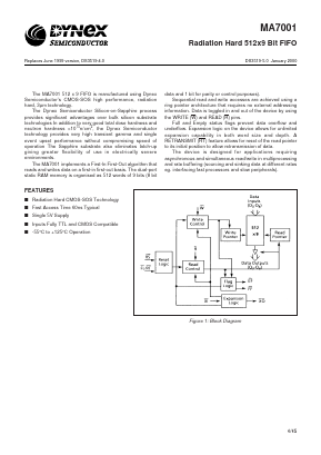 MAR7001CB Datasheet PDF Dynex Semiconductor