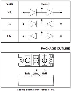 MP02/260-14 Datasheet PDF Dynex Semiconductor