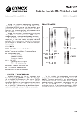 MAS17502FD Datasheet PDF Dynex Semiconductor