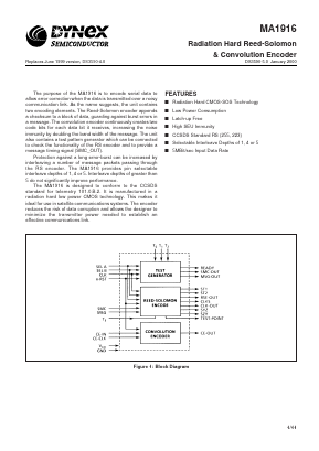MAS1916CD Datasheet PDF Dynex Semiconductor