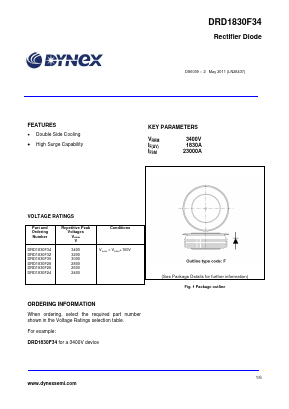 DRD1830F28 Datasheet PDF Dynex Semiconductor