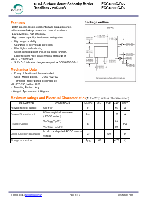 ECC1650C-D2 Datasheet PDF E-CMOS Corporation