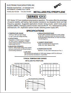 1213TC-3-0.1-1-42 Datasheet PDF Electronic Film Capacitors, Inc.