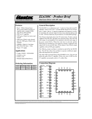 EL6280C Datasheet PDF Elantec -> Intersil