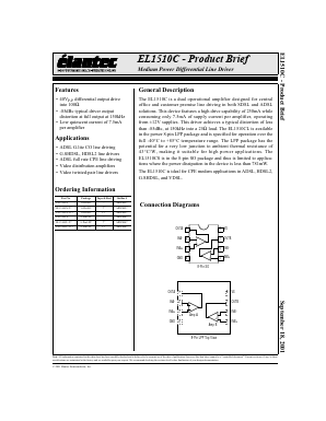 EL1510CL-T13 Datasheet PDF Elantec -> Intersil