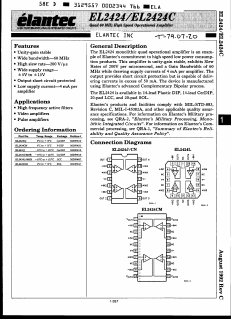EL2424C Datasheet PDF Elantec -> Intersil