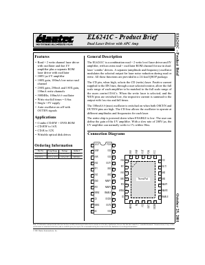EL6241CU Datasheet PDF Elantec -> Intersil