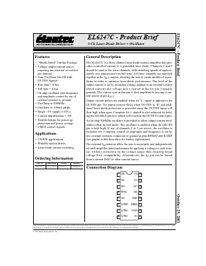 EL6247C Datasheet PDF Elantec -> Intersil