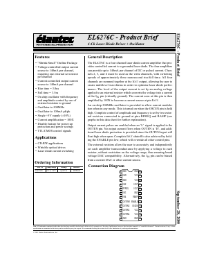 EL6276C Datasheet PDF Elantec -> Intersil
