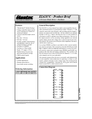 EL6287CU Datasheet PDF Elantec -> Intersil