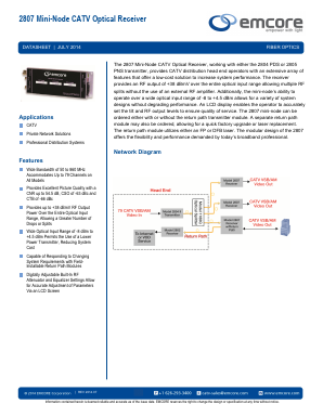 2807NB-SFAP Datasheet PDF Emcore Corporation
