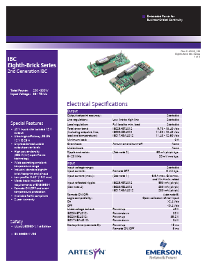 IBC17AEW4812J Datasheet PDF Emerson Network Power