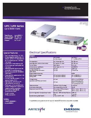 UFR6000 Datasheet PDF Emerson Network Power