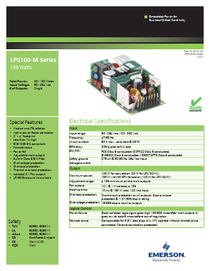 LPS104-M Datasheet PDF Emerson Network Power