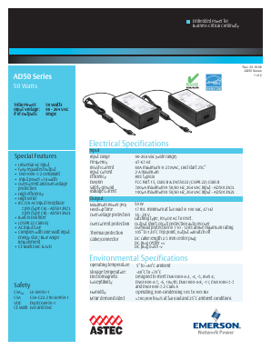 AD5012N3L Datasheet PDF Emerson Network Power