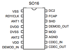 EM4095HMSO16A Datasheet PDF EM Microelectronic - MARIN SA