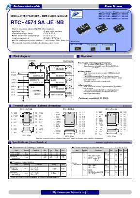 RTC-4574SA Datasheet PDF Epson ToYoCom