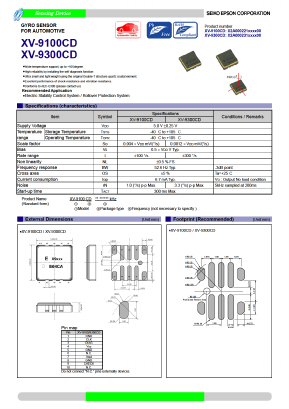 XV-9300CD Datasheet PDF Epson ToYoCom
