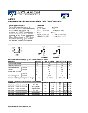 AO4616 Datasheet PDF ETC